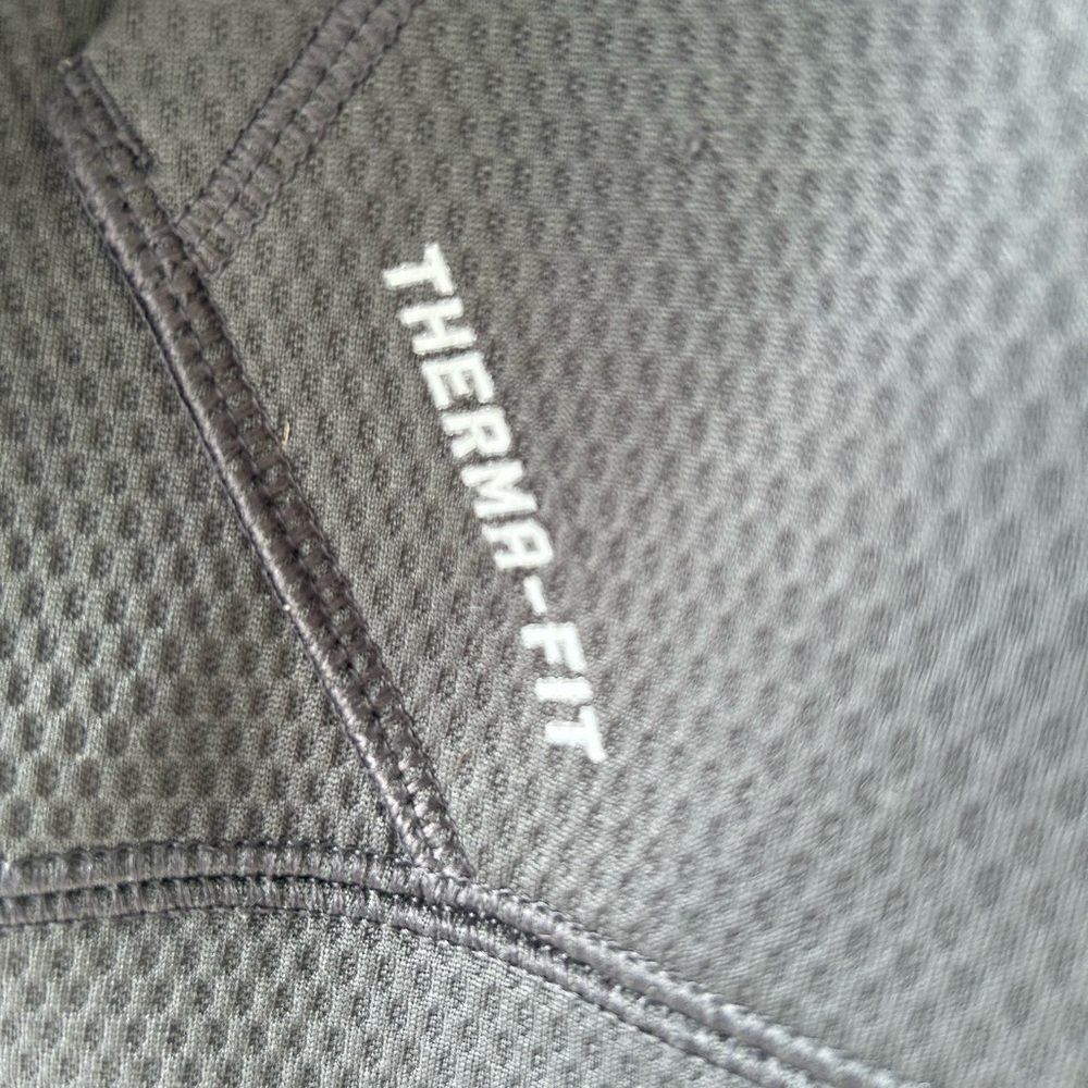 Nike Dark Gray Therma-Fit Ole Miss Zip-Up Hoodie - Picture 5 of 6